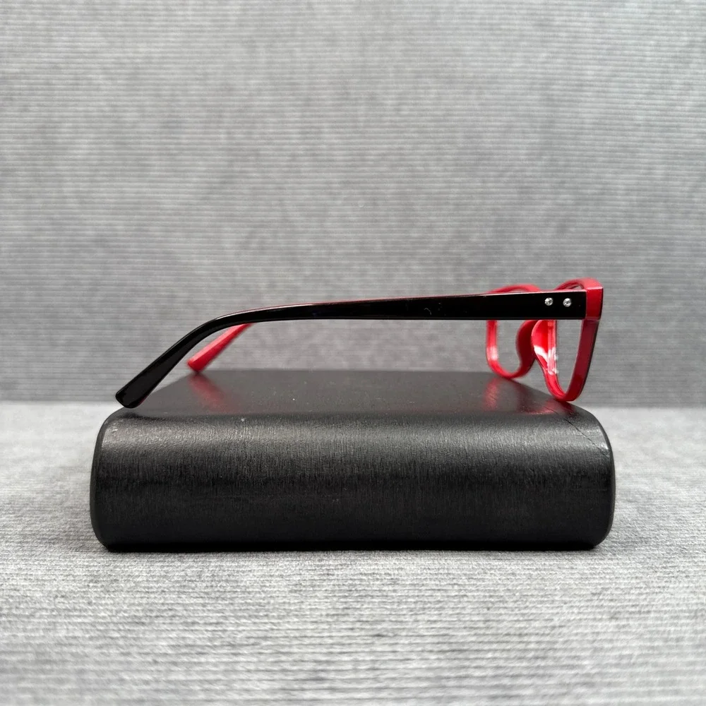 Revlon Kinley‎ Red Black Rectangular Reading Glasses